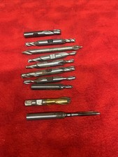 MIXED LOT OF 10 HAND TAP DIE DRILL BIT FLUTES VARIOUS SIZES TYPES t21