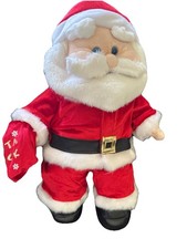 Build a Bear Christmas Santa Claus Plush 17 Tall Red Velvet Outfit Shoes Hat