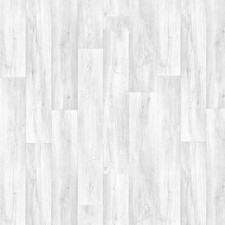 White Oak Wood Plank Effect Waterproof Slip Resistant Vinyl Lino Flooring Roll