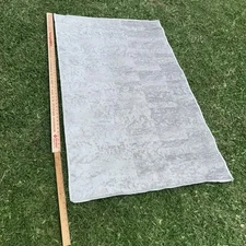 3x5 Ruggable Rug Granite Ombre Light Grey design With Pad