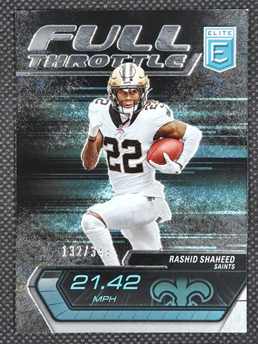 Rashid Shaheed /349 "Full Throttle" Base #20 2024 Donruss Elite Saints Seahawks - Picture 1 of 3