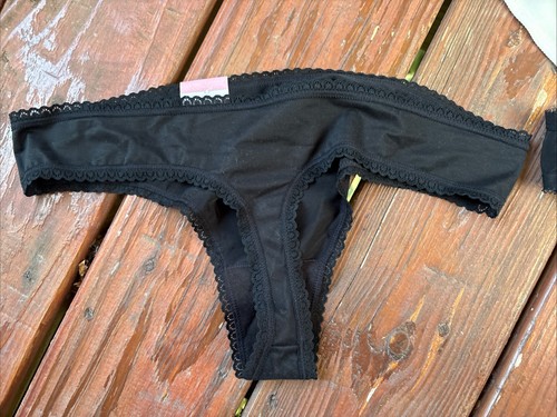 *NWT* Womens 3 Pack Auden Large (12-14) Nylon Lace Thongs Underwear NWT - Picture 3 of 6