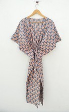 Handmade Cotton Kimono Robe: Floral Print Loungewear