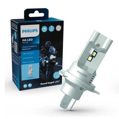 PHILIPS H4 LED Ultinon Pro6000 Boost Gen2 bis zu +300% 12V 18W PX26d 5800K - Bild 1 von 4