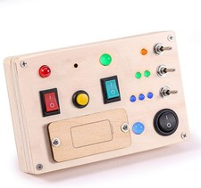 Educational Light Switch Busy Board for Toddlers - Promote Motor Skills  Fun 