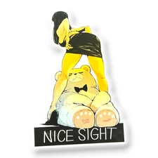 Naughty Teddy Bear ✦ B-Side Label Sticker ✦ Japan