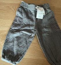 Topomini Hose Musselinstoff Größe 86 Grau