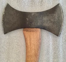 VTG EXC EXTREME BATWING SHAPE DBL BIT AXE ILTIS OX-HEAD BRAND SERPENTINE HANDLE