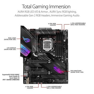 ASUS ROG STRIX Z490-E GAMING LGA 1200, Intel Motherboard for sale