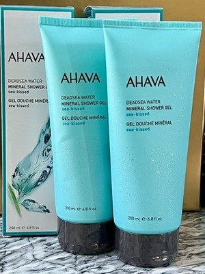 SET OF 2-AHAVA Deadsea Water Mineral Shower Gel 6.8 oz Body Wash-Retail $26 each