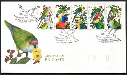 AUSTRALIA - 2005 'AUSTRALIAN PARROTS' First Day Cover [F4001]