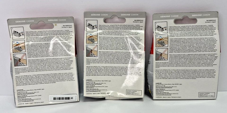 LOTE - CARTUCHOS DE TINTA AMARILLA CANON PIXMA CLI-8C CIAN & CLI-8M & CLI-8Y (caducados) Foto 2 de 4