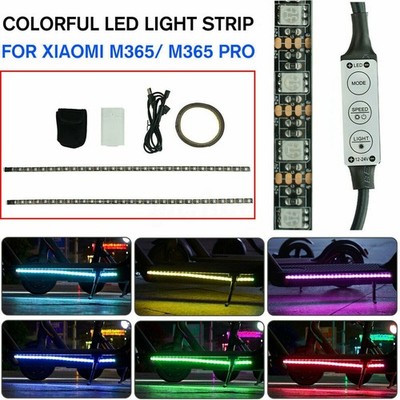 For Xiaomi M365 Pro M365 Electric Scooter Colorful LED Light Strip Bar Lamp Set