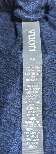 VUORI Women's XL Performance Drawstring Athletic Joggers Heather Blue - Picture 4 of 10