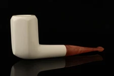 srv Premium - Hexagon Straight Block Meerschaum Pipe with fitted case 14903