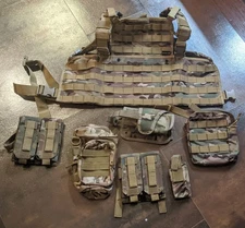 YAKEDA Tactical RRV Style Chest Rig with Mag, Utility, and Water Bottle Pouches
