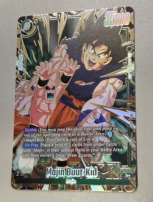 Dragon Ball Fusion Booster 01 Majin Buu Kid ST01-037 R* Alt Art English