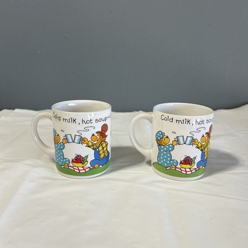 2 The Berenstain Bears 1987 Princess House Ceramic Coffee Mugs 4f