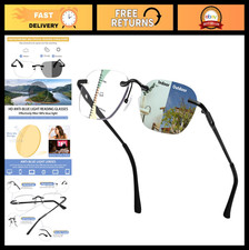 Photochromic Multifocus Reading Glasses - Blue Light Blocking UV400 Sunglasses