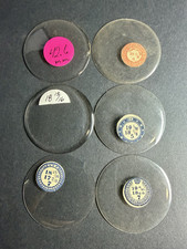 LOT OF 6 GLASS POCKET WATCH CRYSTALS SIZE 18 / 19 REPLACEMENT PARTS