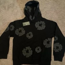  BRAND NEW Denim Tears  BLACK  Monochrome Hoodie - Ready To Ship     Size M 