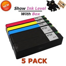 5PK 972X Color Ink Cartridge Set For HP PageWide Pro 477dw 452dw 452dn 577dw 972