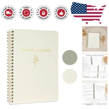 Gorgeous Minimalist Budget Planner with Stickers - 12  Financial Tracker