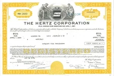 Hertz Corporation - 1970's dated Rental Car Company Bond - Various Denominatio