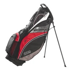 New Izzo Golf Versa Stand Bag Black/Grey/Red A81011