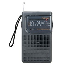 Supersonic AM/FM Pocket Radio in Black