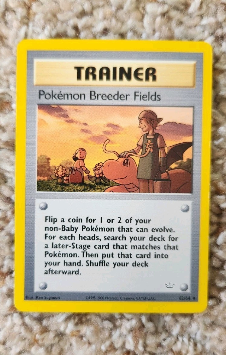 Pokemon Breeder Fields 62/64 Neo Revelation Uncommon #4