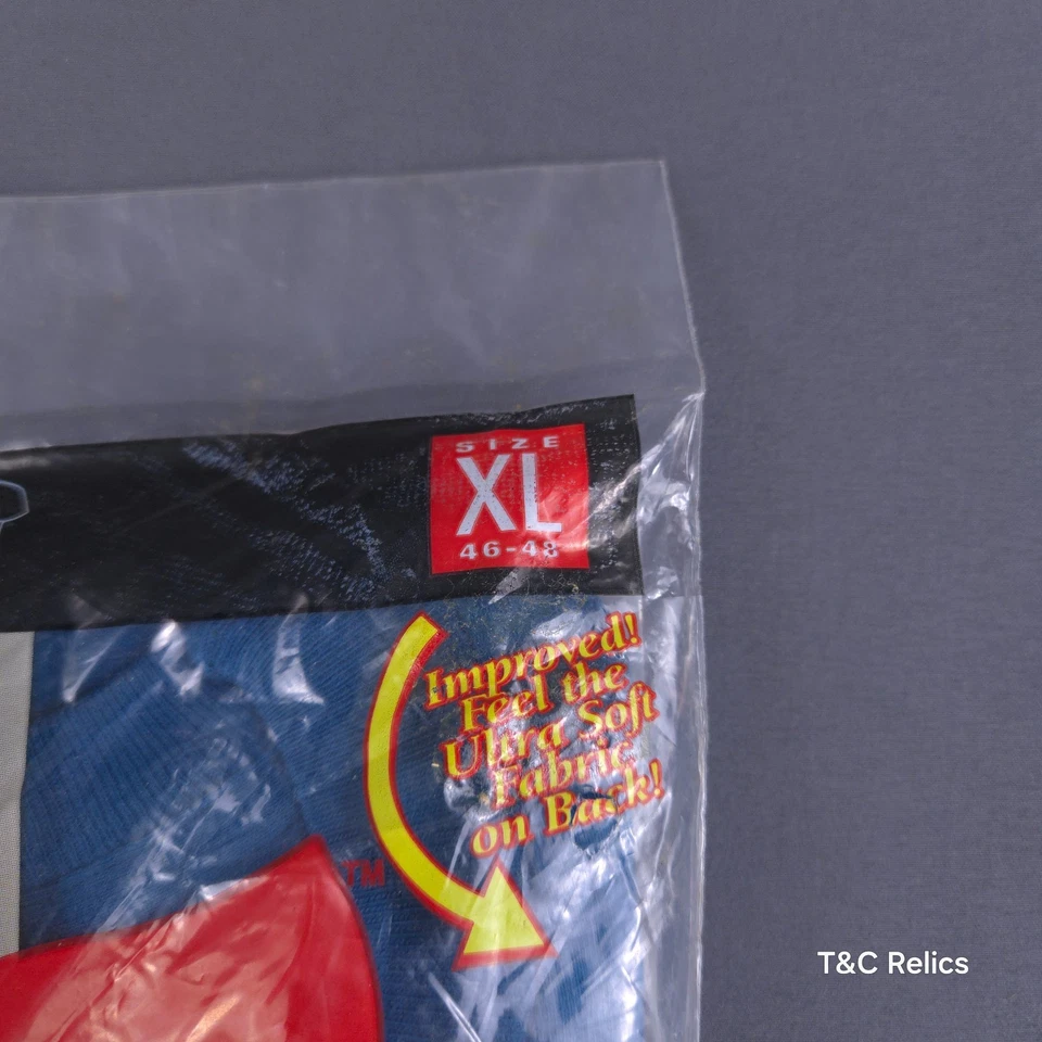 Vintage Hanes Pocket Shirt Mens XL Blue Ultra Soft Fabric Double Ply Neckband - Image 3 of 4