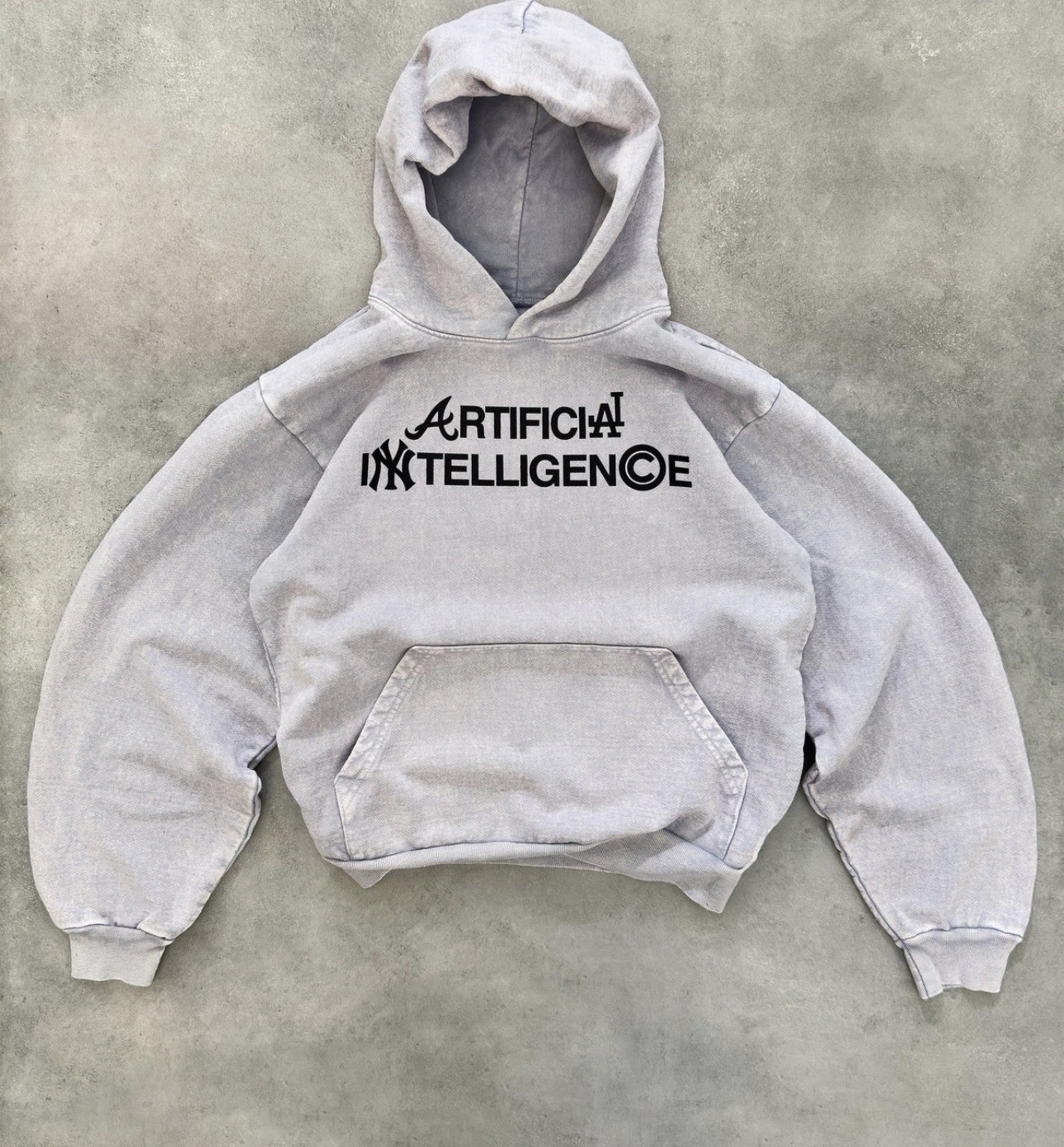 "ARTIFICIAL INTELLIGENCE" HOODIE size medium 100%… - image 4