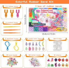 3000 Rubber Band Bracelet Kit, Colorful Loom Bracelet Making Kit with Storag...