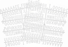 3/4 Inch Letters for Felt Letter Boards, 294 Pieces Including Characters, Number