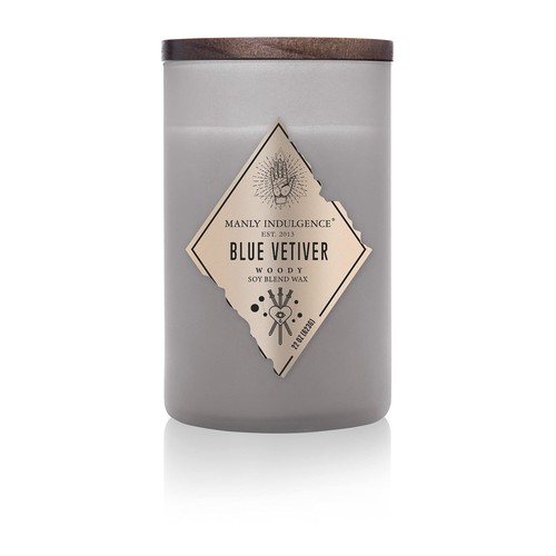 Manly Indulgence Blue Vetiver Scented Jar Candle, Rebel Collection, 2 Wick, - 第 8/8 張圖片