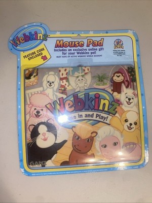 VTG Original WEBKINZ Mouse Pad NEW Hanging At The Pad Sealed W Play Code 8x9 