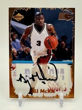 1999 Collector's Edge Rookie Rage #RR-32 B.J. McKie Pro Signatures Black Ink