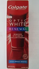 !!!TO CLEAR!!!Colgate Optic White RENEWAL High Impact White 3OZ***EXP.04 2025***