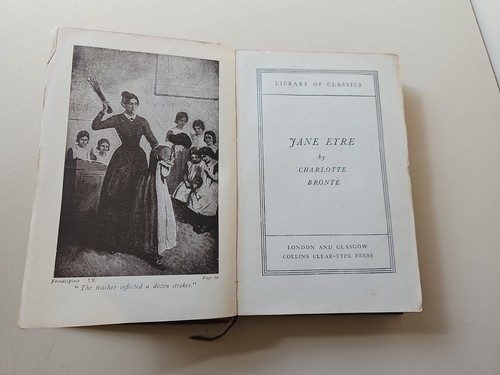 Jane Eyre By Charlotte Bronte Vintage Book 1937 Collins Loose Page - Picture 11 of 19