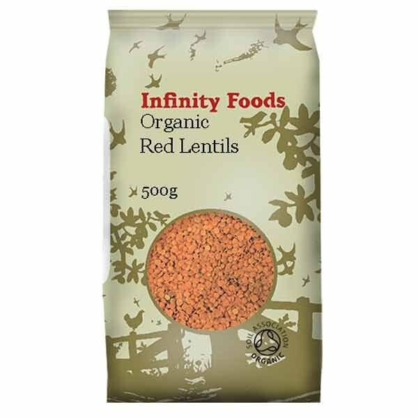 Infinity Organic Red Split Lentils 500g