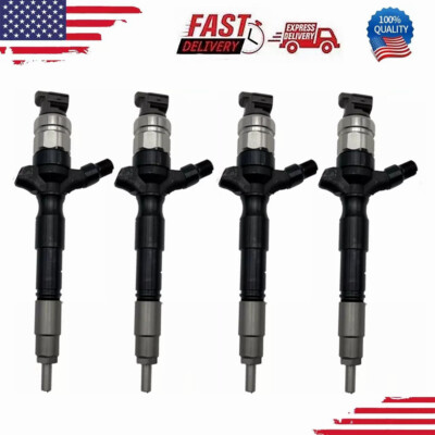4PCS 23670-0L020 Fuel Injector 095000-5921 For DENSO Toyota Hiace Hilux 2KD-FTV