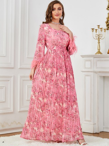 Abaya Dubai Kaftan Women Muslim Long Sleeve Maxi Dress Islamic Robe Party Gown - Picture 152 of 397
