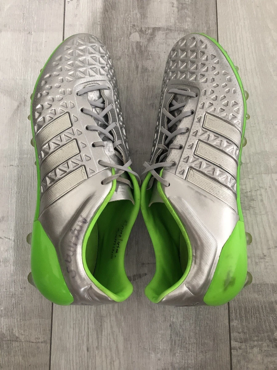 schuifelen Bekwaam eeuw Adidas Ace 15.1 ESKOLAITE Ag Silver Football Cleats US9 UK8 1/2 EUR42 2/3 |  eBay