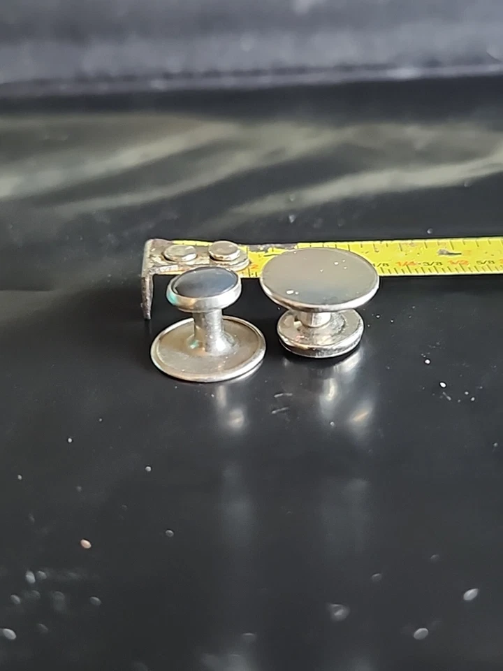 Vintage Large Metal Snap Fasteners 7/8" Silver Tone Sewing Notions Buttons - Image 2 of 4