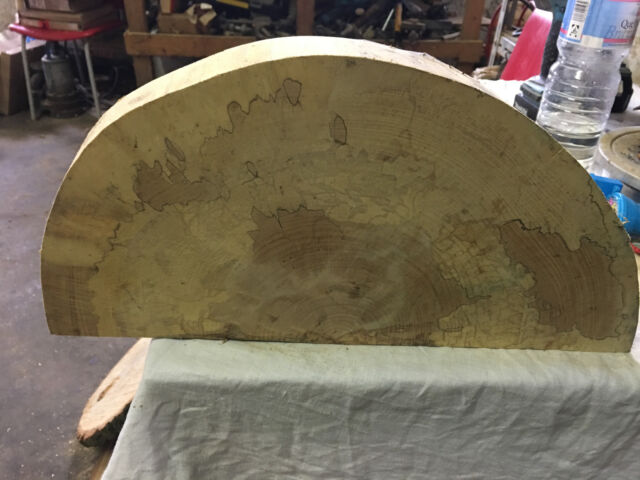 Baumscheibe Holzscheibe Waschtischplatte ca.45 x 25 x5cm geschliffen geölt