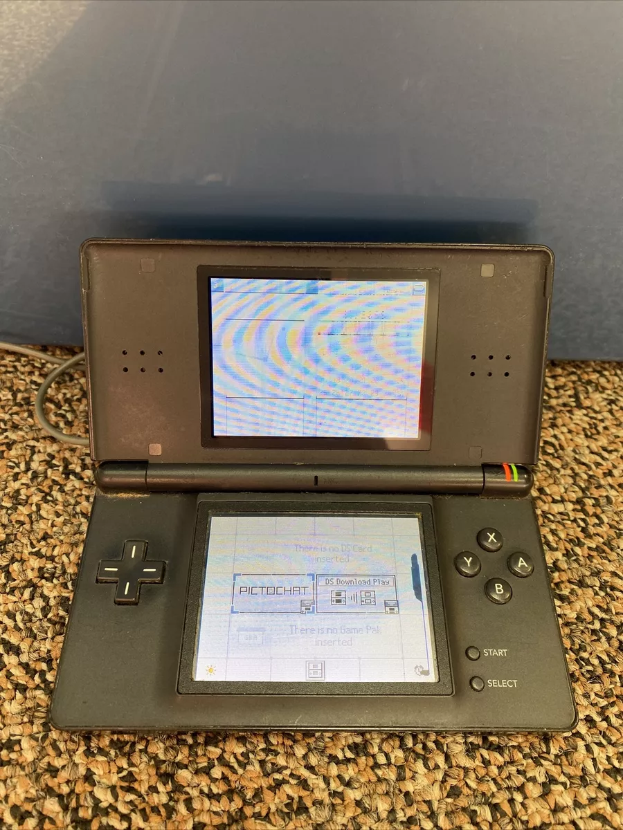 Nintendo DS Lite Handheld System Black Working - NO Stylus, No Charger, No Slot Nintendo DS Lite Handheld System Black Working - NO Stylus, No Charger, No Slot