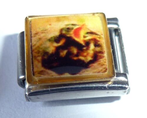 BABY BIRD in NEST 9mm Italian Charm BR50 - fits ALL Classic Starter Bracelets - Picture 1 of 2