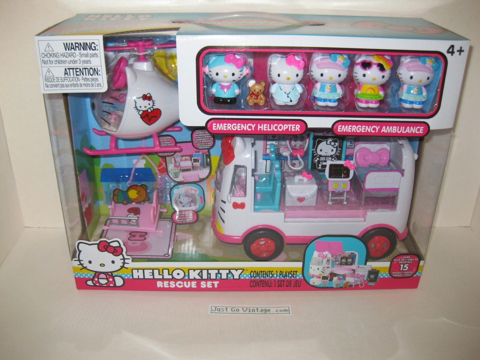 hello kitty helicopter and ambulance
