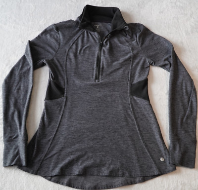Layer 8 Women's Lightweight Active Jacket Small Gray Long Sleeve Athletic thumbh